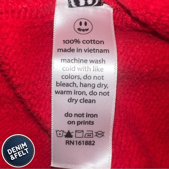 Drew House (Justin Bieber) Unisex Red Secret Sweatpants/Joggers | NEW/NWT!RARE!🔥 - Picture 10 of 14